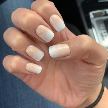 Gaia Nails - French vanilla and white ombré nails by Polly - Nail Salons Near Me - Benicia, California
