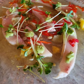 Herb & Sea - Hamachi crudo that melts in your mouth - Seafood Near Me - Encinitas, California Herb & Sea - Hamachi crudo that melts in your mouth - Seafood Near Me - Encinitas, California