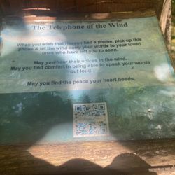 Dean Watts Park - Instructions and informational signage for the wind phone installation.