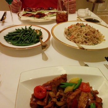 Wing Lei - Vegetarian chicken, rice and green beans in foreground; imperial duck in background. - Chinese Near Me - Las Vegas, Nevada Wing Lei - Vegetarian chicken, rice and green beans in foreground; imperial duck in background. - Chinese Near Me - Las Vegas, Nevada