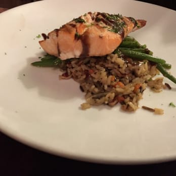 River Room - Grilled salmon with wild rice - New American Near Me - Shawnee on Delaware, Pennsylvania