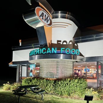 A&W Restaurant - Partial view of the restaurant front - Burgers Near Me - Dearborn, Michigan