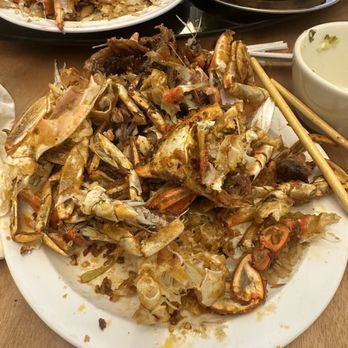Sichuan Garden - The after math of the crab! They do not have it on the menu I get it from the Asian supermarket and they cook it for me - Chinese Near Me - San Antonio, Texas Sichuan Garden - The after math of the crab! They do not have it on the menu I get it from the Asian supermarket and they cook it for me - Chinese Near Me - San Antonio, Texas