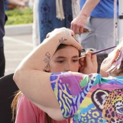 Beautiful Chaos Face Painting by Liz