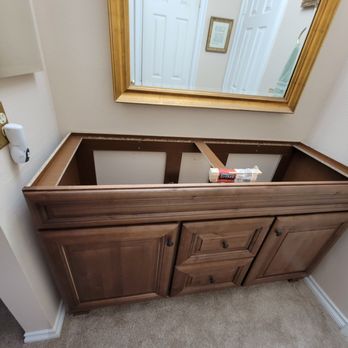 Morrison Family Handyman Services - Bathroom Cabinet Installation - Handyman Near Me Morrison Family Handyman Services - Bathroom Cabinet Installation - Handyman Near Me