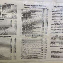 Soon Lee - Menu as of 4/5/25