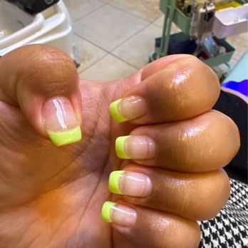 Posh Nails & Spa - The red lines looking like I need a fill, you can see my nail underneath - Waxing Near Me - Riverside, California Posh Nails & Spa - The red lines looking like I need a fill, you can see my nail underneath - Waxing Near Me - Riverside, California