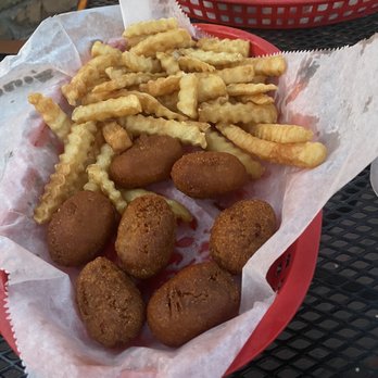 Serum's Good Time Emporium - Kids corn dog and fries - Pizza Near Me - Anoka, Minnesota Serum's Good Time Emporium - Kids corn dog and fries - Pizza Near Me - Anoka, Minnesota