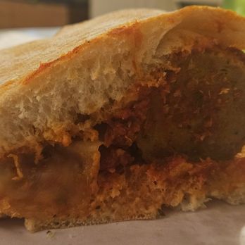 Tazza Caffé - Meatball sandwich on ciabatta bread - Cafes Near Me - Atlantic City, New Jersey Tazza Caffé - Meatball sandwich on ciabatta bread - Cafes Near Me - Atlantic City, New Jersey