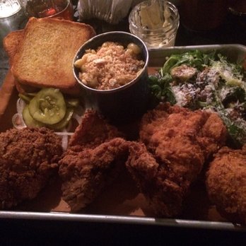 Sweet Cheeks Q - Buttermilk Fried Chicken with Farm Salad and Mac n Cheese - Southern Near Me - Boston, Massachusetts