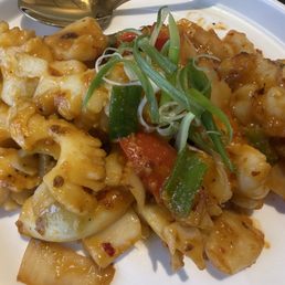 Creamy salted egg squid