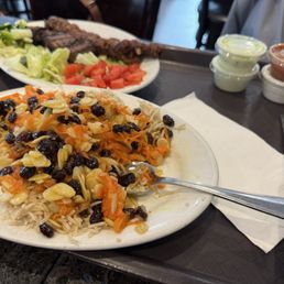 Kabul rice, Sultani platter (back)