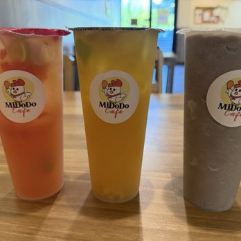 Midodo Cafe - Watermelon lime tea, mango lime tea and Oreo blast. All yummy!! - Chicken Shop Near Me - Elk Grove, California