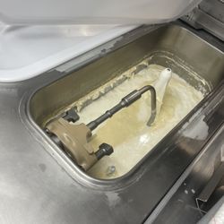 This is the ice cream machine and were selling milkshakes still!!!