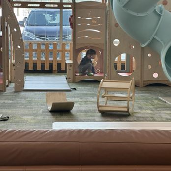 Playroom Cafe Two - Our little one playing in the main play space/equipment - Venues & Event Spaces Near Me - Naperville, Illinois