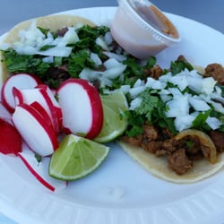 Ixtapa - AL Pastor and one Lengua taco