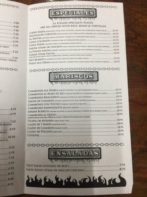 Menu photo 3 La Fogata Redding, CA Menu photo 3 La Fogata Redding, CA