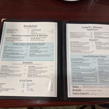 Gran Goose Grill - Menu - Breakfast & Brunch Near Me - Hensley, Arkansas Gran Goose Grill - Menu - Breakfast & Brunch Near Me - Hensley, Arkansas