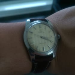 Shane Ede - Vintage Omega crystal replacement and movement service. Gold one, stem repair and movement service.