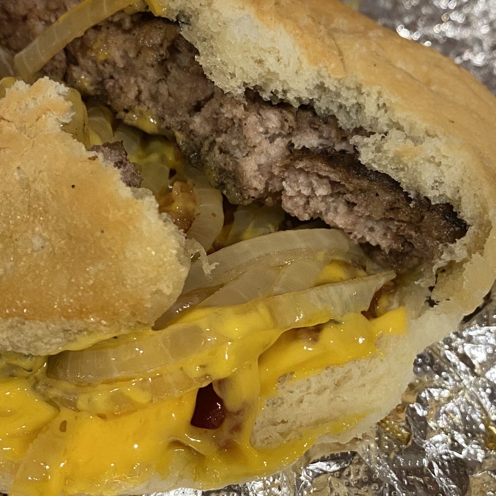 Cook Out - String like onion & hard to tell but burger was pink in middle as well - Fast Food Near Me - Salisbury, North Carolina Cook Out - String like onion & hard to tell but burger was pink in middle as well - Fast Food Near Me - Salisbury, North Carolina