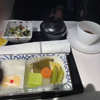 All Nippon Airways - Food business class - Airlines Near Me - Los Angeles, California
