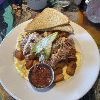 Brunch Snob - Open Faced Carnitas Omelette - Breakfast & Brunch Near Me - Phoenix, Arizona Brunch Snob - Open Faced Carnitas Omelette - Breakfast & Brunch Near Me - Phoenix, Arizona