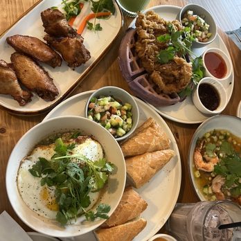An An - Chicken wings , chicken and waffles, shrimp, ube latte, matcha latte - Vietnamese Near Me - Portland, Oregon