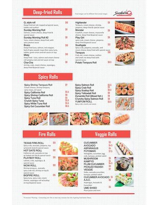 Menu photo 7 Sushi Q Southgate, MI