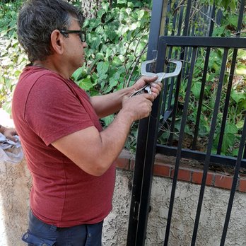 Vanguard Iron Works & Welding - Nick fixing one of my gates - Fences & Gates Near Me - Azusa, California Vanguard Iron Works & Welding - Nick fixing one of my gates - Fences & Gates Near Me - Azusa, California
