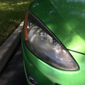C & D Mobile Detailing - Before headlight restoration - Auto Detailing Near Me