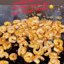 DeLoach’s Cajun Cuisine - Grilled shrimp for Cajun Shrimp Street Tacos! Available every Thursday