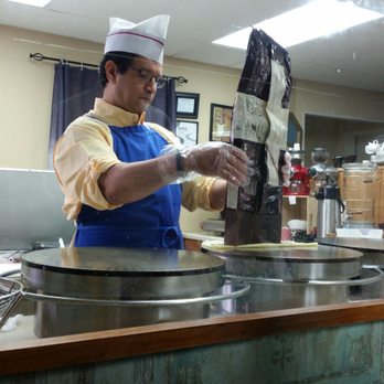 Au Bon Lieu - The owner making crepe with Belgian dark chocolate... - French Near Me - Hershey, Pennsylvania Au Bon Lieu - The owner making crepe with Belgian dark chocolate... - French Near Me - Hershey, Pennsylvania