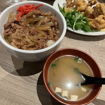 Ramen Mik - Gyudon (beef bowl) comes with Miso soup - Ramen Near Me - Escondido, California