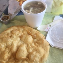That’s-A-Burger - Mutton stew and frybread.