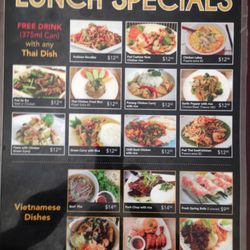 Fat Buddha Thai - Lunch Menu