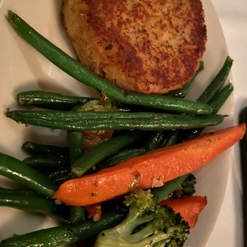 Hondo's - The sides - potato cake and mixed veggies. - Steakhouses Near Me - Glen Allen, Virginia