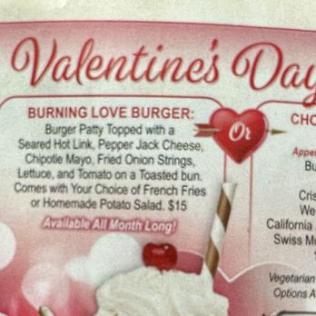 Burger City - Valentine's Day Special - Burgers Near Me - Vacaville, California