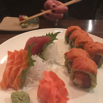 Taka Japanese Restaurant - Hot Momma roll, fresh salmon and tuna sashimi - Japanese Near Me - Wayne, New Jersey Taka Japanese Restaurant - Hot Momma roll, fresh salmon and tuna sashimi - Japanese Near Me - Wayne, New Jersey