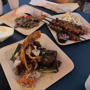 Kalye - Beef Tapa & Sunny Egg, Pork BBQ Skewers (4pcs) - Filipino Near Me - New York, New York Kalye - Beef Tapa & Sunny Egg, Pork BBQ Skewers (4pcs) - Filipino Near Me - New York, New York