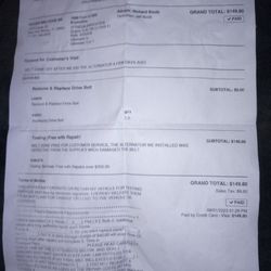 Milex Complete Auto Care - 2nd receipt offered Free to replace but then charged $150 un freaking believable