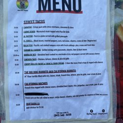Big Dog Tacos - Menu