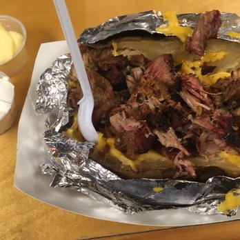 El Papa Taco - Monster potatoes with carnitas (I had the butter and sour cream on the side) - Tex-Mex Near Me - Mission, Texas El Papa Taco - Monster potatoes with carnitas (I had the butter and sour cream on the side) - Tex-Mex Near Me - Mission, Texas