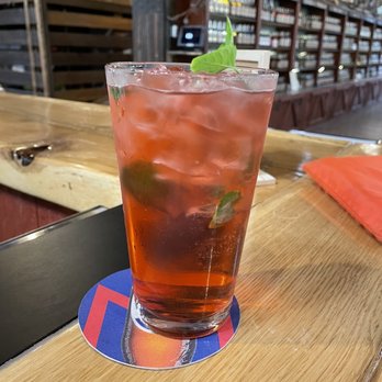 Crystal Ridge Distillery - Huckleberry Mint Julep with fresh mint cut from inside the store. - Distilleries Near Me - Hot Springs, Arkansas Crystal Ridge Distillery - Huckleberry Mint Julep with fresh mint cut from inside the store. - Distilleries Near Me - Hot Springs, Arkansas