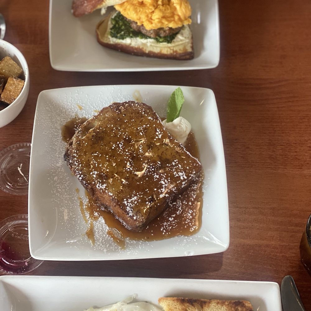 Ovenbird - French toast half portion - Modern European Near Me - Austin, Texas Ovenbird - French toast half portion - Modern European Near Me - Austin, Texas
