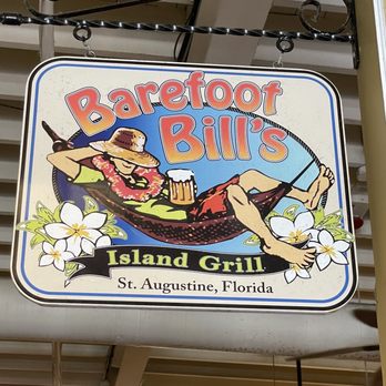 Barefoot Bill's Island Grill - Sign - Caribbean Near Me - St. Augustine, Florida