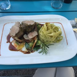 Gastwirtschaft Felmayer - Schweinslungenbraten mit grünen Bandnudeln und frischem Rahmgemüse