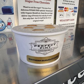 Perfect Pint - Southern Banana Pudding - Ice Cream & Frozen Yogurt Near Me - Orange, California Perfect Pint - Southern Banana Pudding - Ice Cream & Frozen Yogurt Near Me - Orange, California