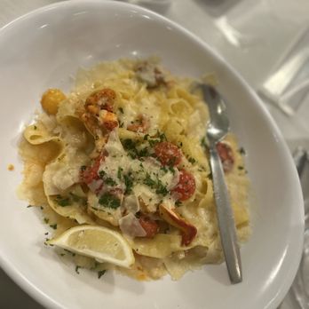 Tipsy Mermaid - Poppin' Bottles Pappardelle - Seafood Near Me - Zionsville, Indiana Tipsy Mermaid - Poppin' Bottles Pappardelle - Seafood Near Me - Zionsville, Indiana