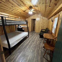 Virginia's Beach Campground - Inside the cabin