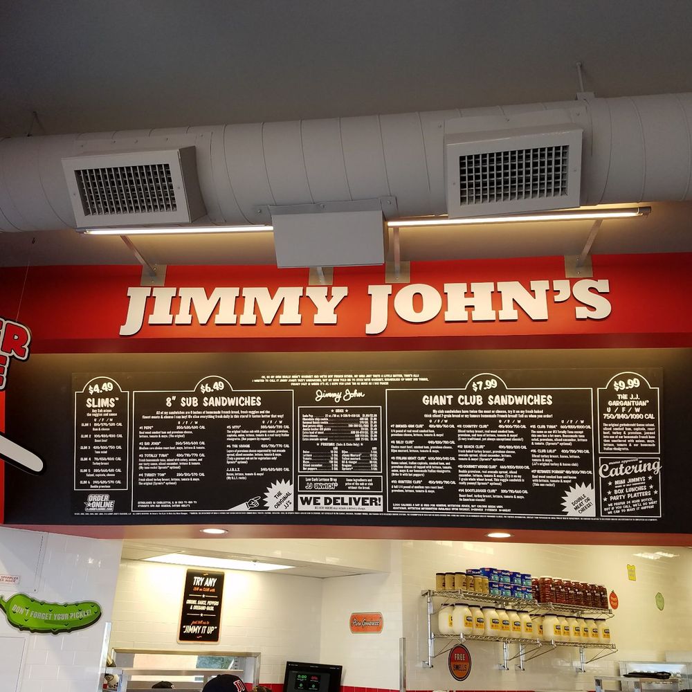 Jimmy John's - Menu board - Fast Food Near Me - Victorville, California